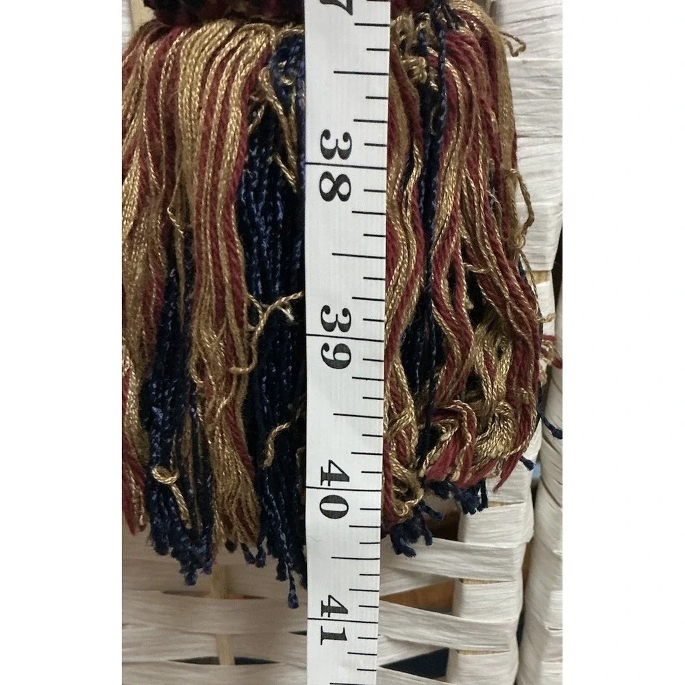 Vintage Double Tassel Curtain Tieback Drapery Holdback Burgundy Gold Victorian